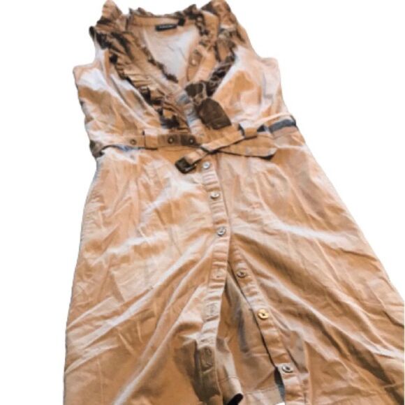 Apt 9 size 4 excellent condition cotton belted dress like new - Picture 1 of 3